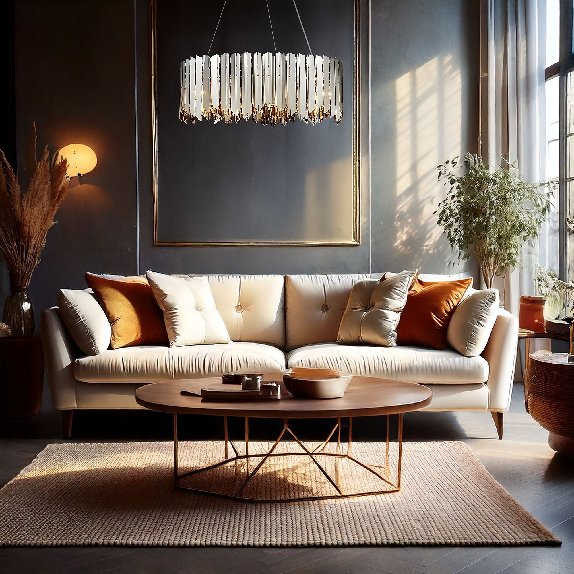 Lampa Sufitowa Metalowa APP1763-8CP Chrome  2