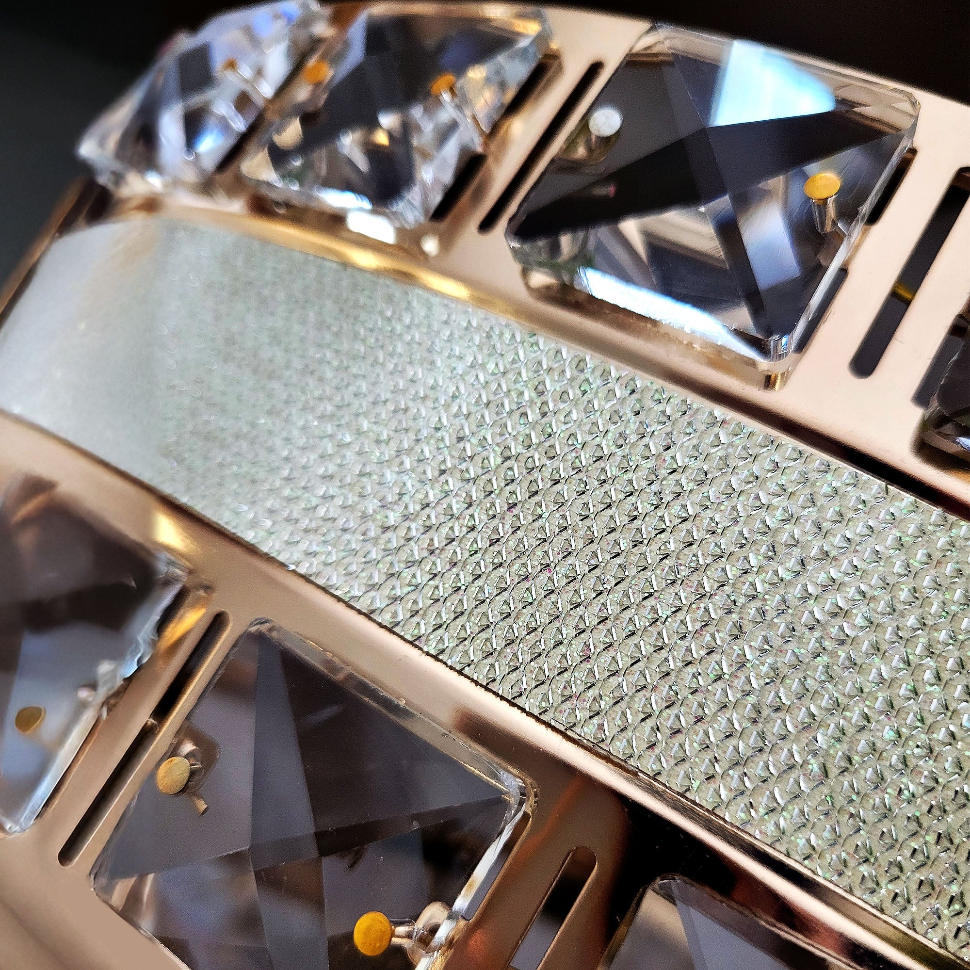 Lampa Wisząca Z Kryształami G048-cp 50cm Złota  3