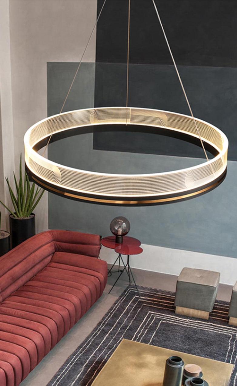 Lampa Wisząca Led App1190-cp Złota 60cm  5