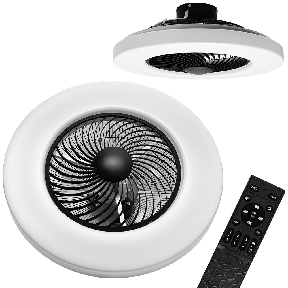 Lampa Z Wiatrakiem App1552-c Black  1