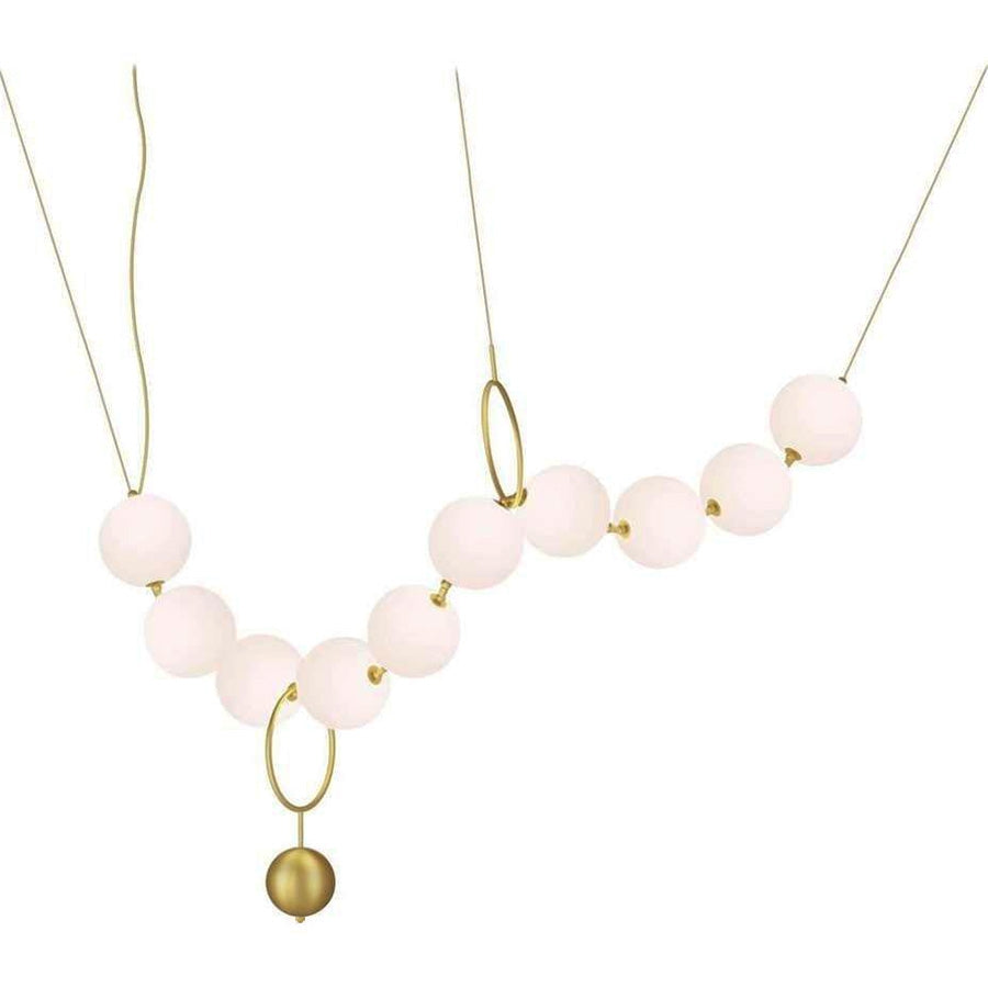 Lampa Sufitowa Wisząca Led APP1444-10CP Złota  9