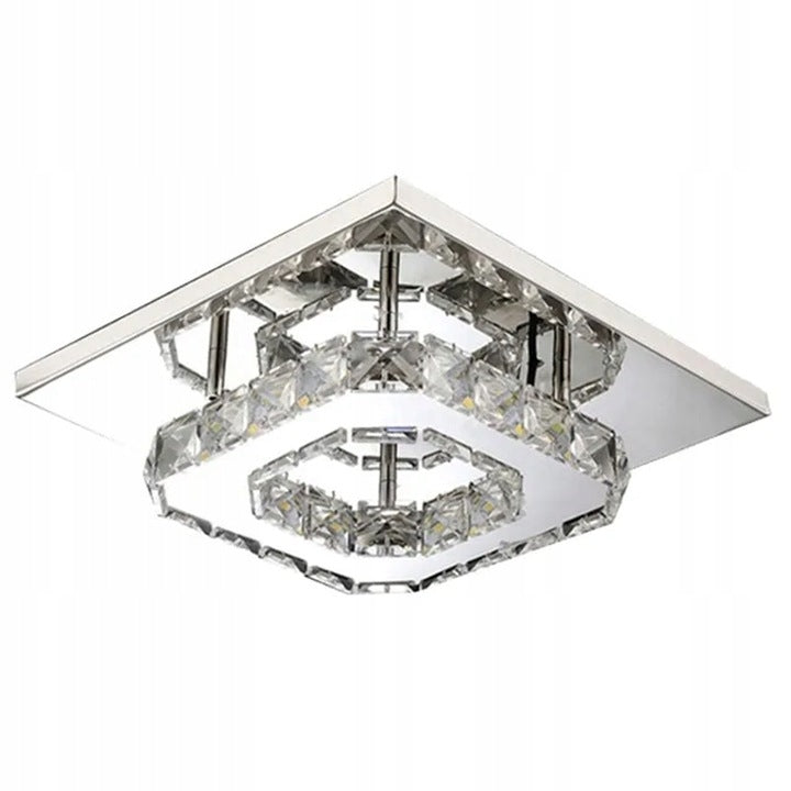 Lampa Sufitowa Kryształowa Plafon Glamour 8w App406-c Neutralna  1