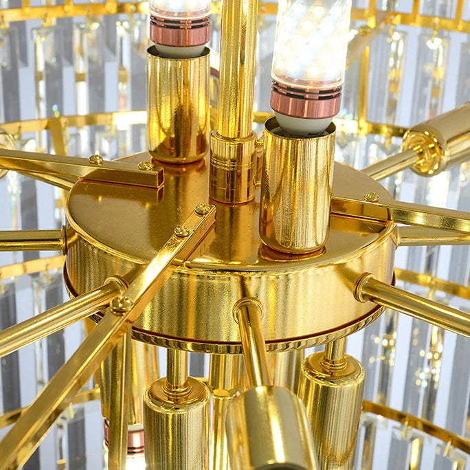 Kryształowa Lampa Sufitowa 312358 Złota  7