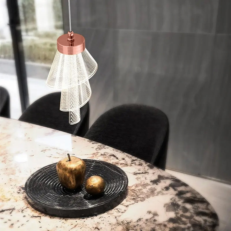 Lampa Sufitowa APP1765-1CP Różowe Złoto  2