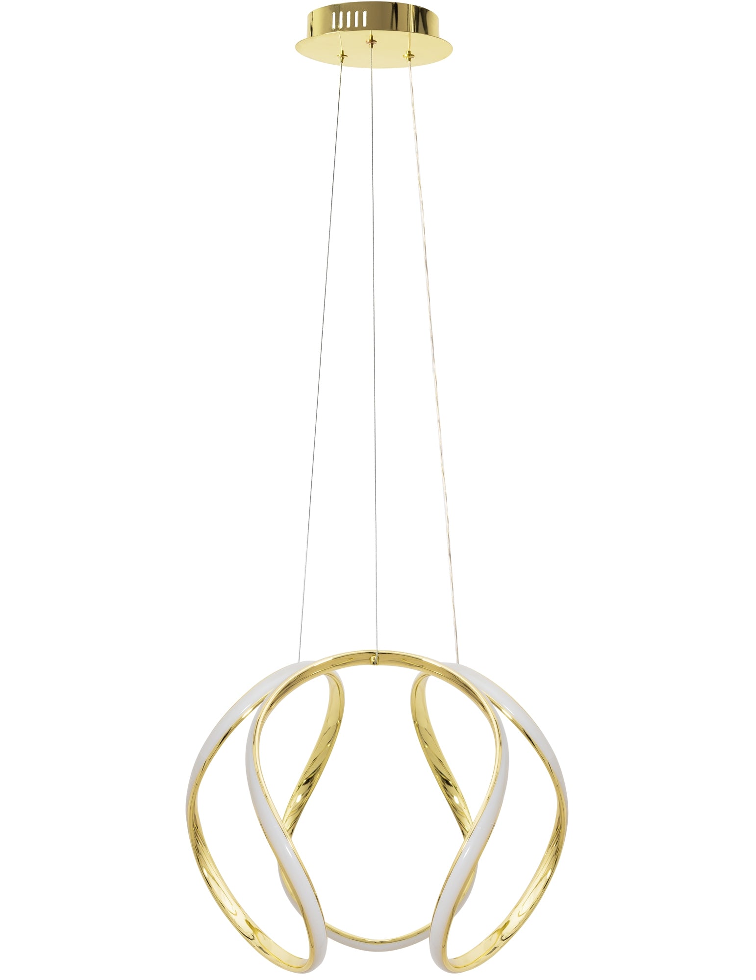 Lampa Sufitowa Wisząca Nowoczesna Led + Pilot App386-cp Złota  3