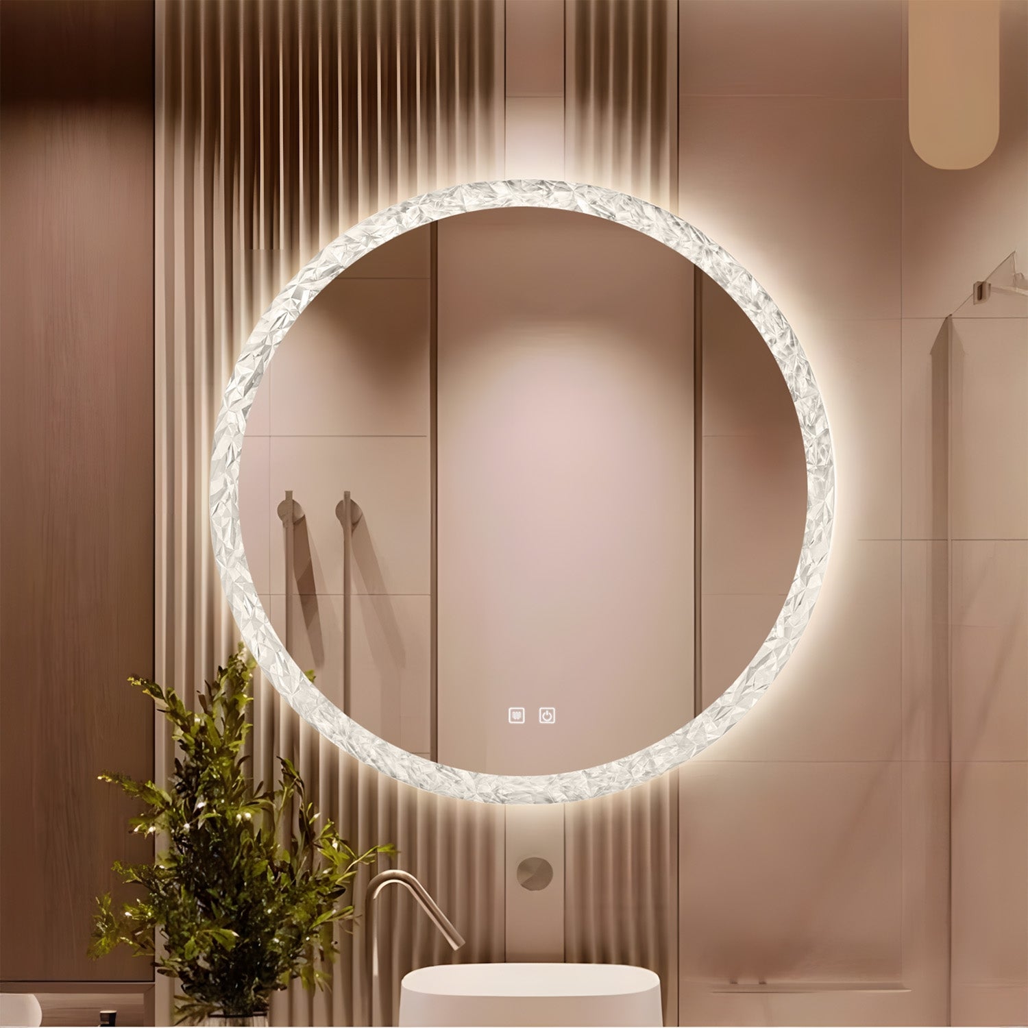 Lustro Ścienne Led 80cm 108  2