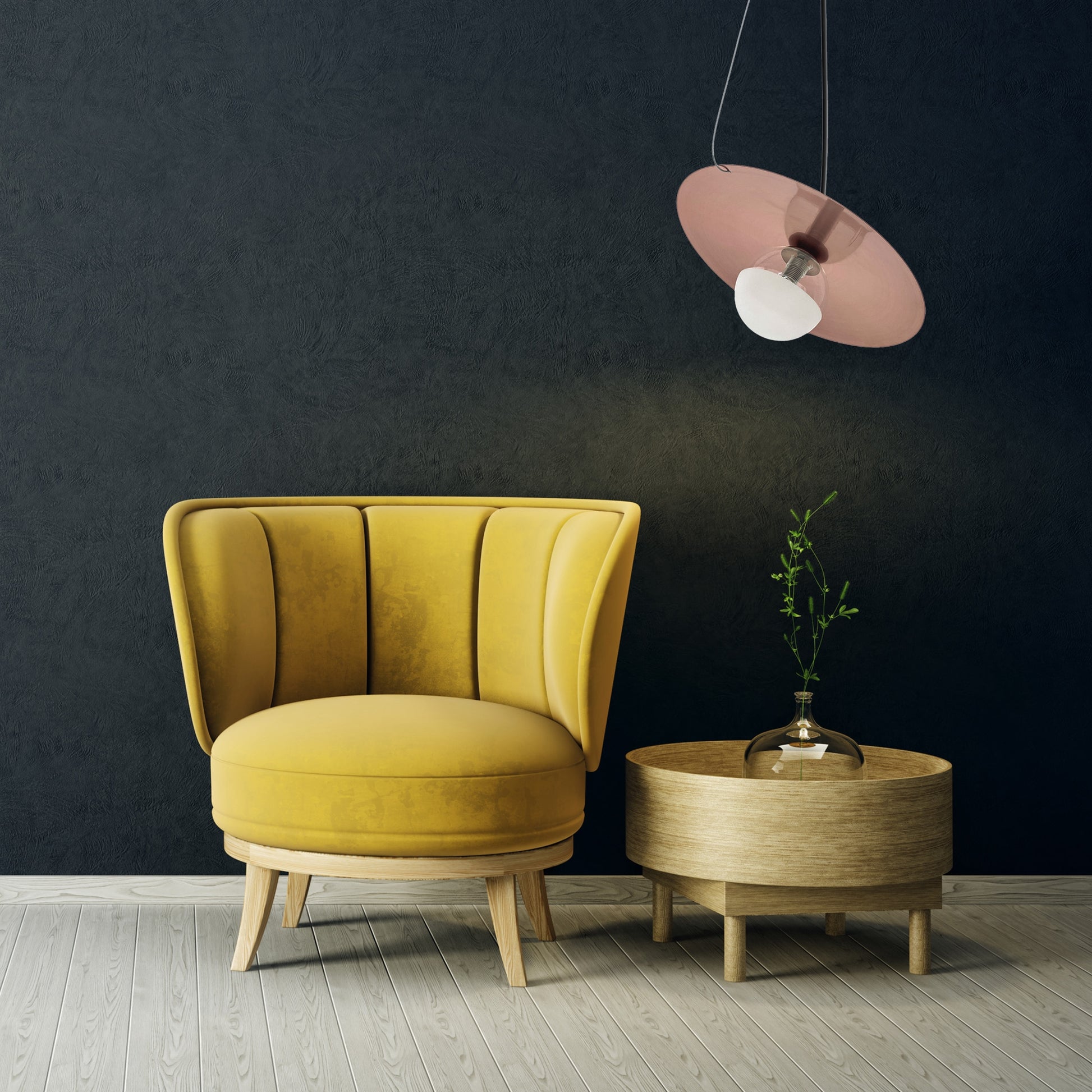 Lampa Sufitowa Wisząca App1418-cp Czarna/różowe Złoto  7