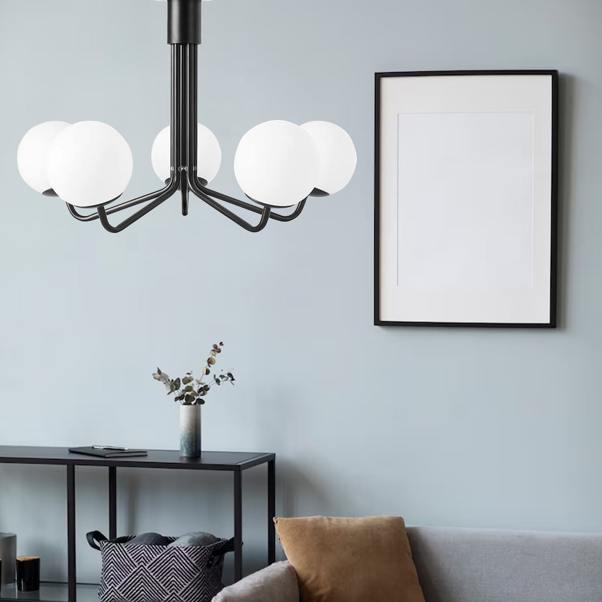 Lampa Wisząca Sufitowa Czarna APP1578-5C  6