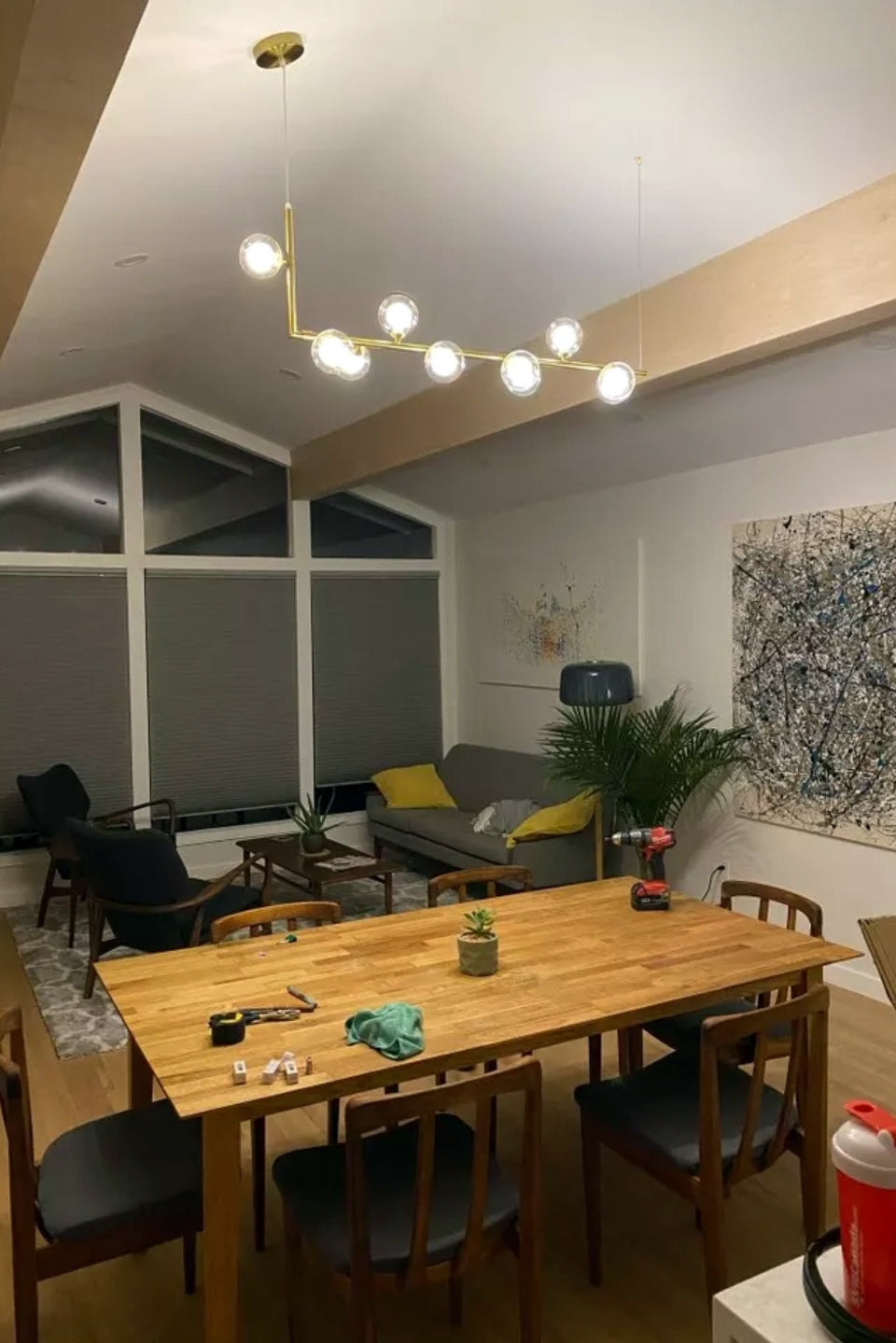 Lampa Wisząca Szklane Kule 8 Szt APP615-8CP Złota  5