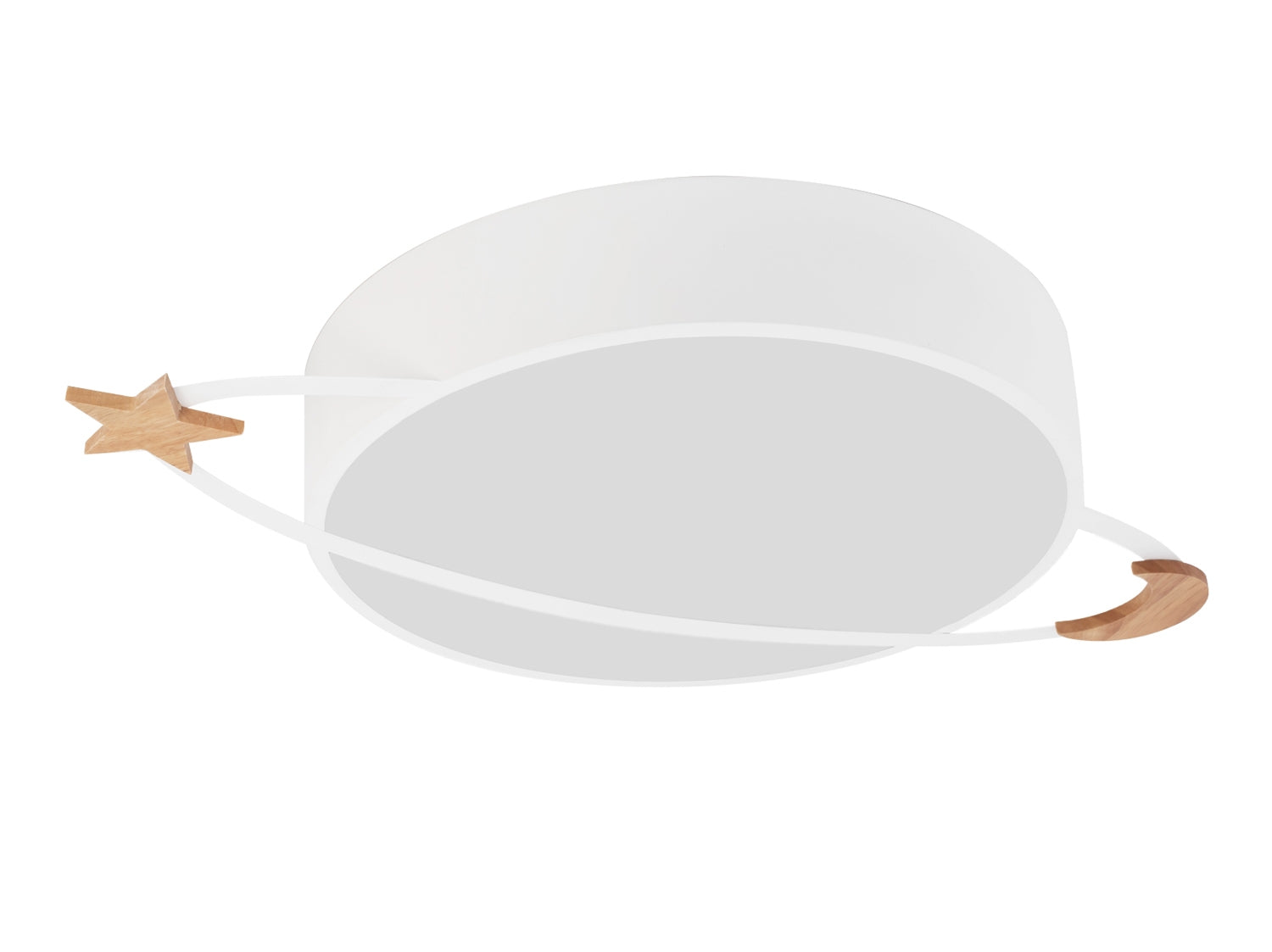 Lampa Plafon Moon App865-c Biała  1