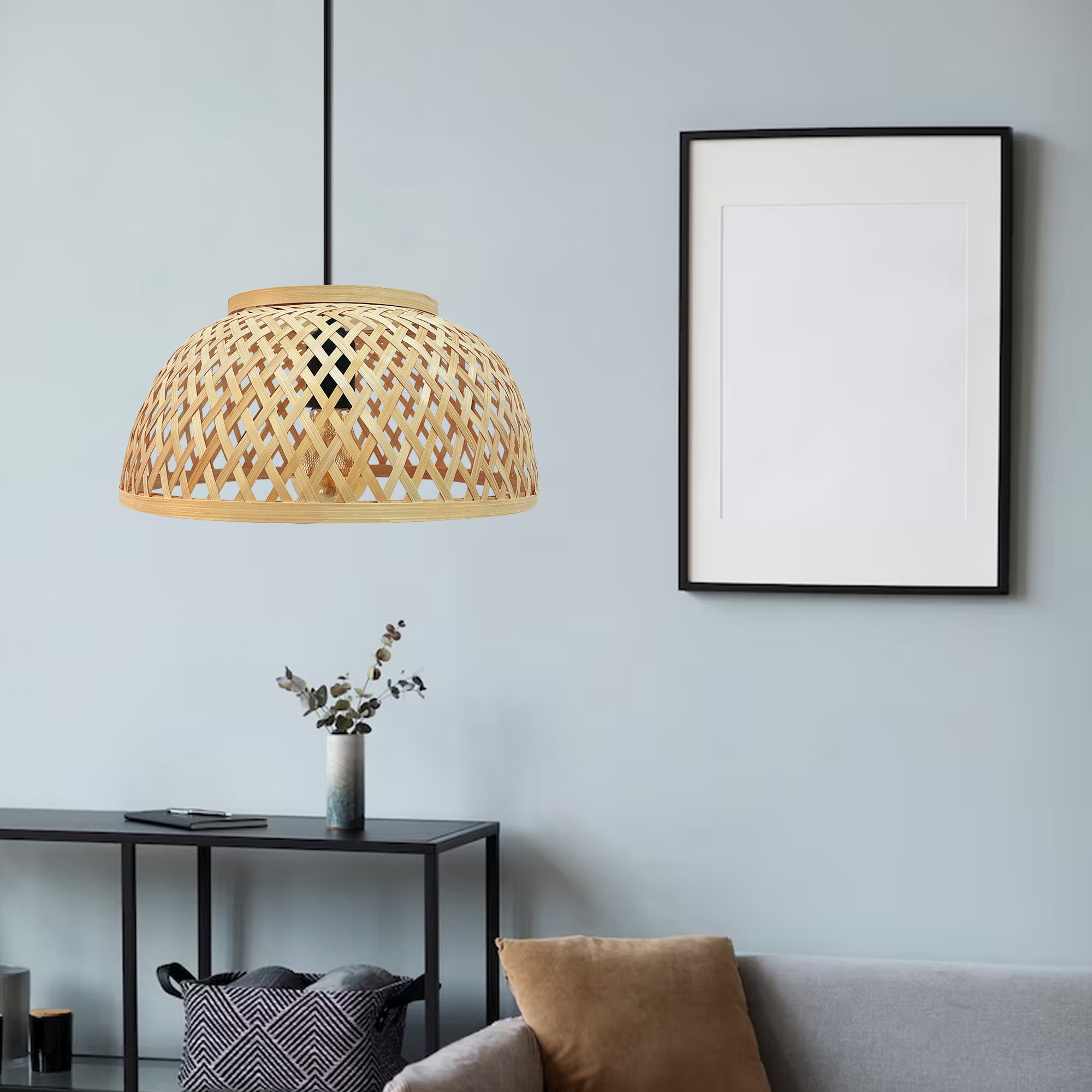 Lampa Wisząca Bambusowa APP1628-1CP  5