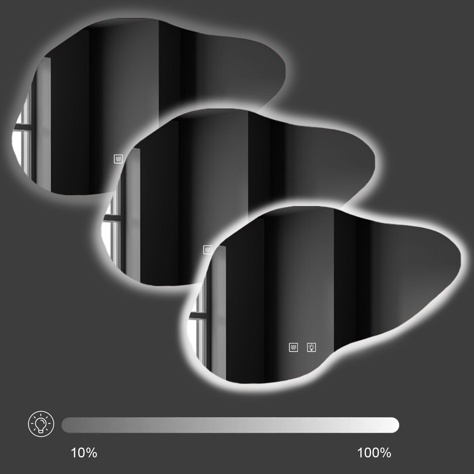 Lustro P11229 Led Cloud B 100x70cm  2