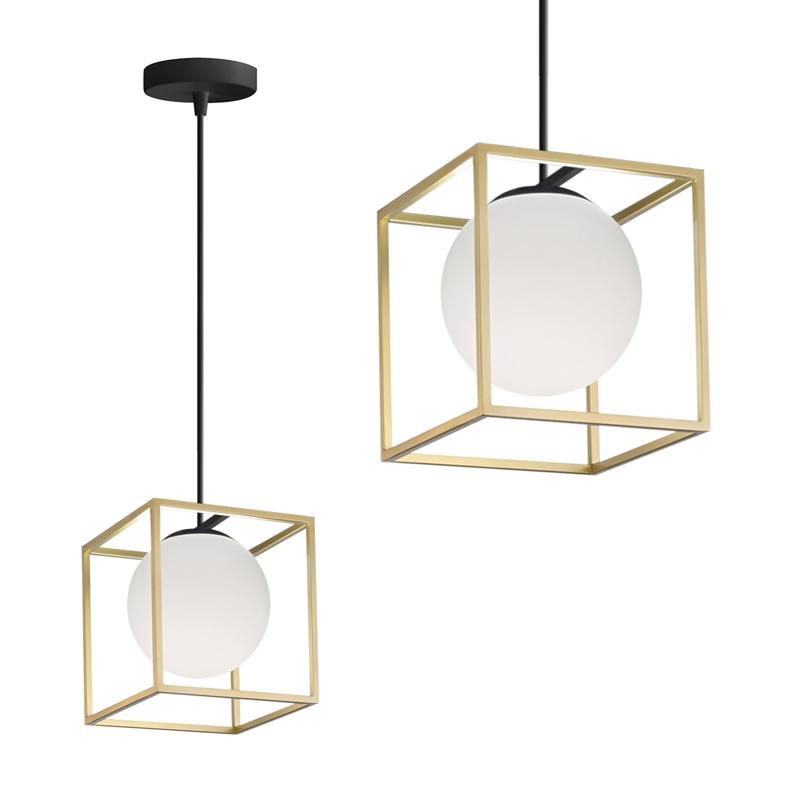 Lampa Wisząca APP1165-1CP Gold White  1