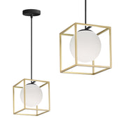 Lampa Wisząca APP1165-1CP Gold White  1