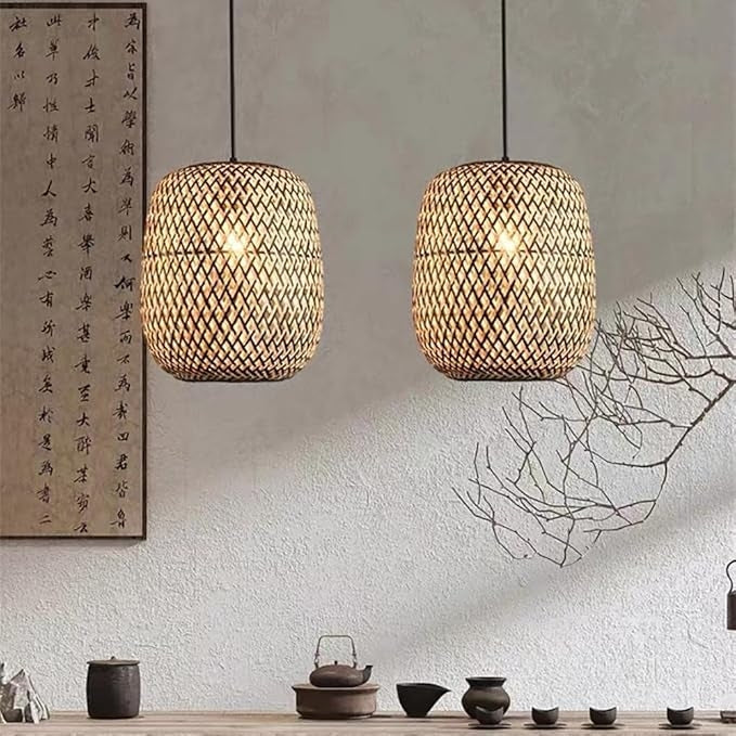 Lampa Sufitowa Wisząca Boho Bamboo APP1542-1CP  5