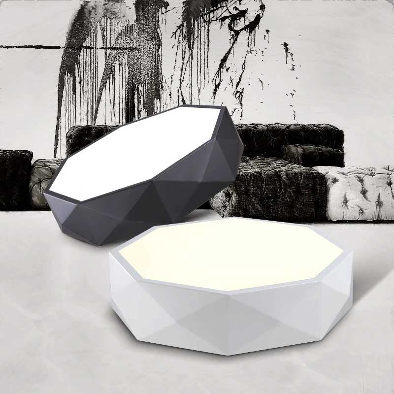 Lampa Plafon Diamond App862-c 40 Cm Czarna  8