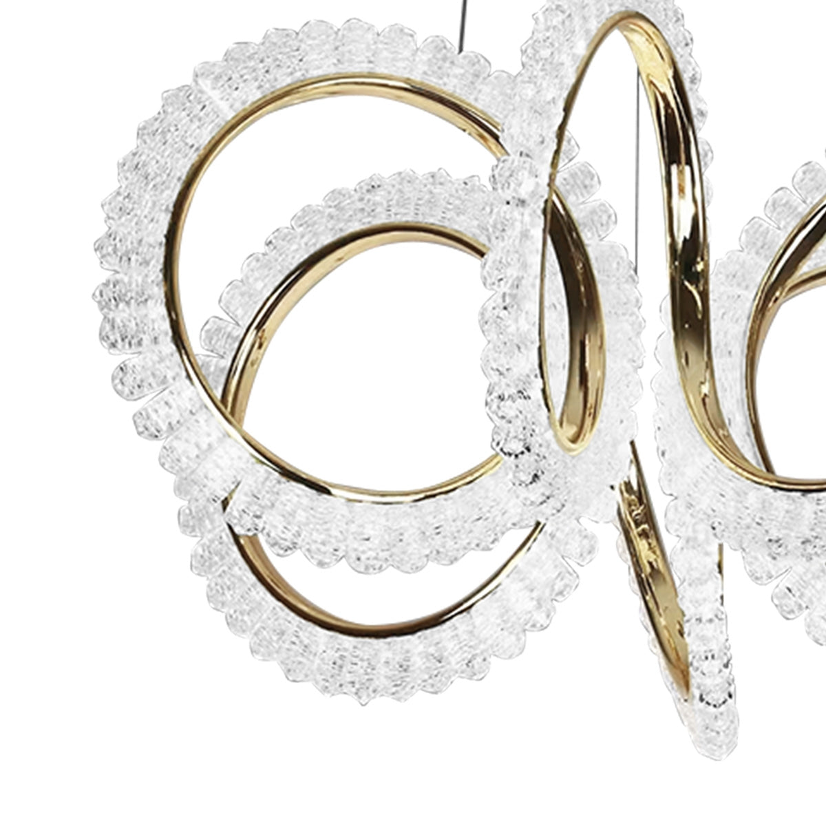 Lampa Wisząca Led G037-cp Złota  2