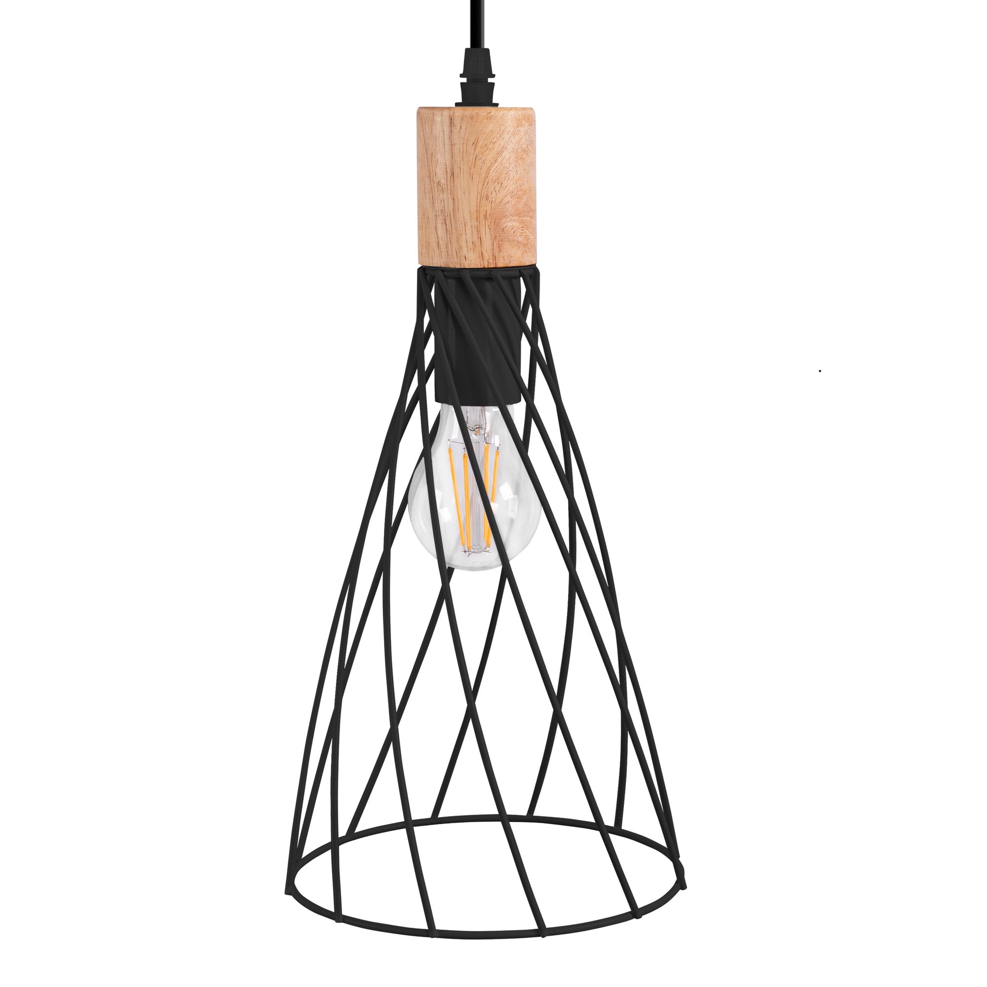 Lampa Sufitowa Wisząca APP1268-1CP Czarna  4