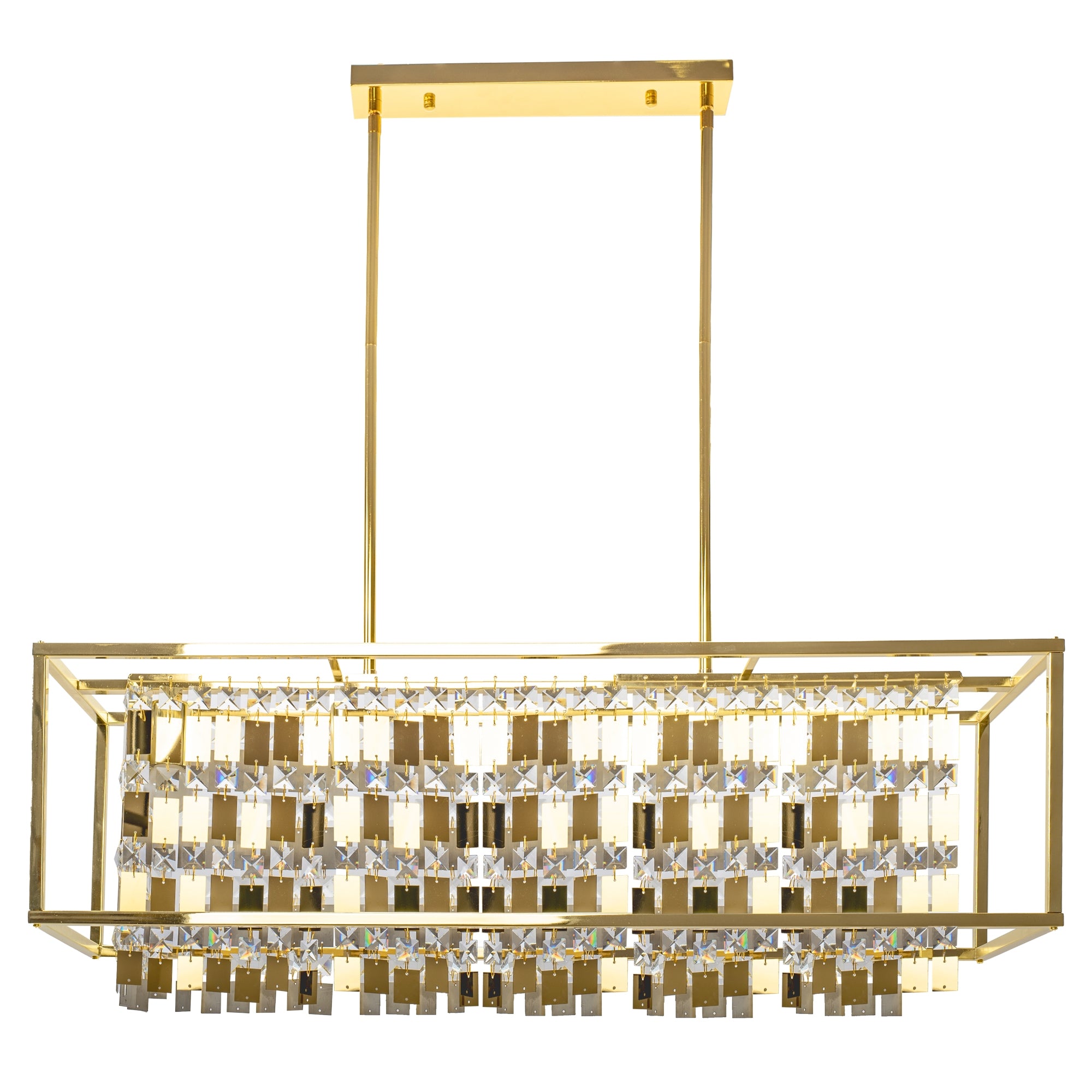 Lampa Kryształowa Wisząca APP1113-4CP Złota  1