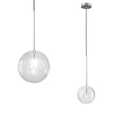 Lampa Sufitowa Wisząca Szklana Kula 15cm Chrom APP1681-1CP  1