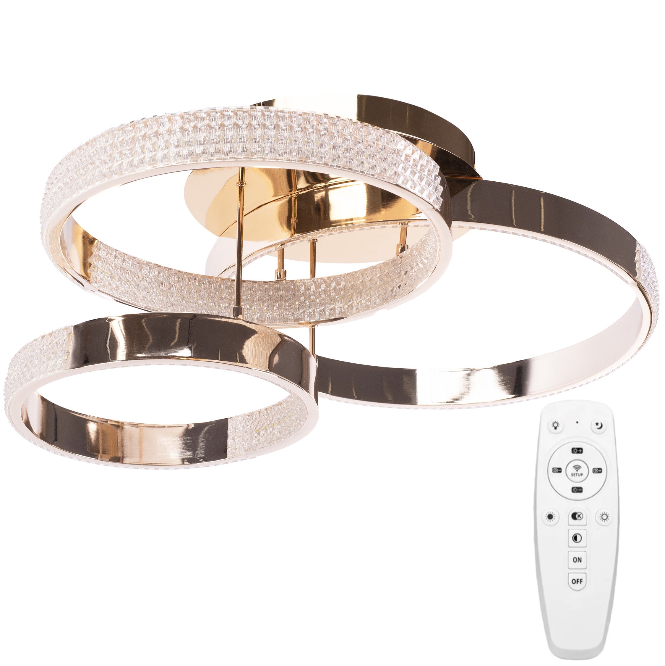 Lampa Sufitowa Nowoczesna Led G003-c Złota  1