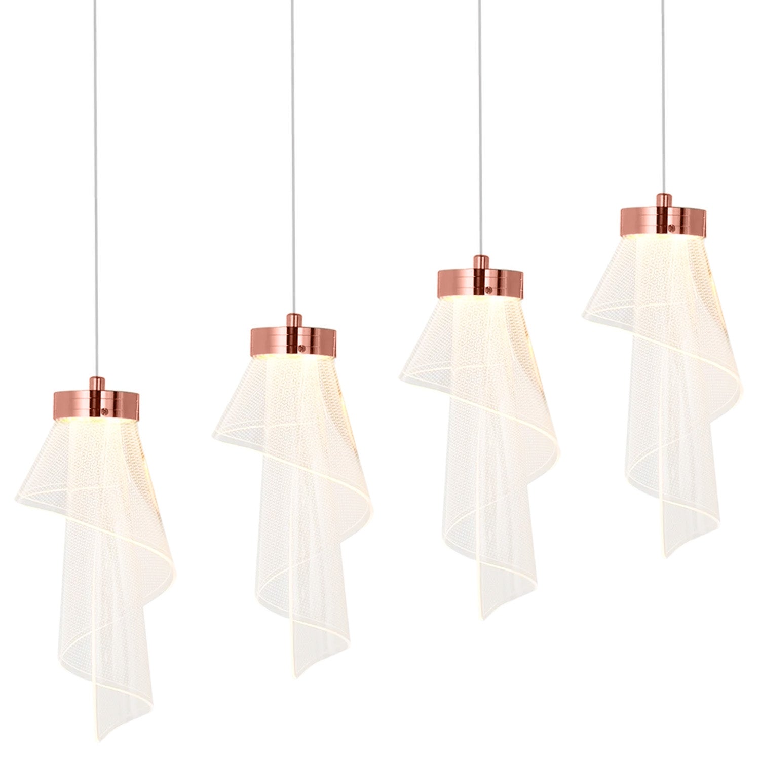 Lampa Sufitowa APP1765-1CP Różowe Złoto  6