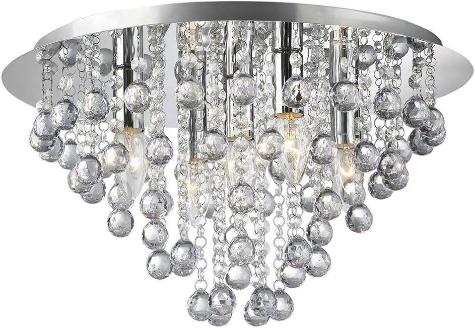 Kryształowa Lampa Sufitowa Plafon APP514-5C Cristal  1