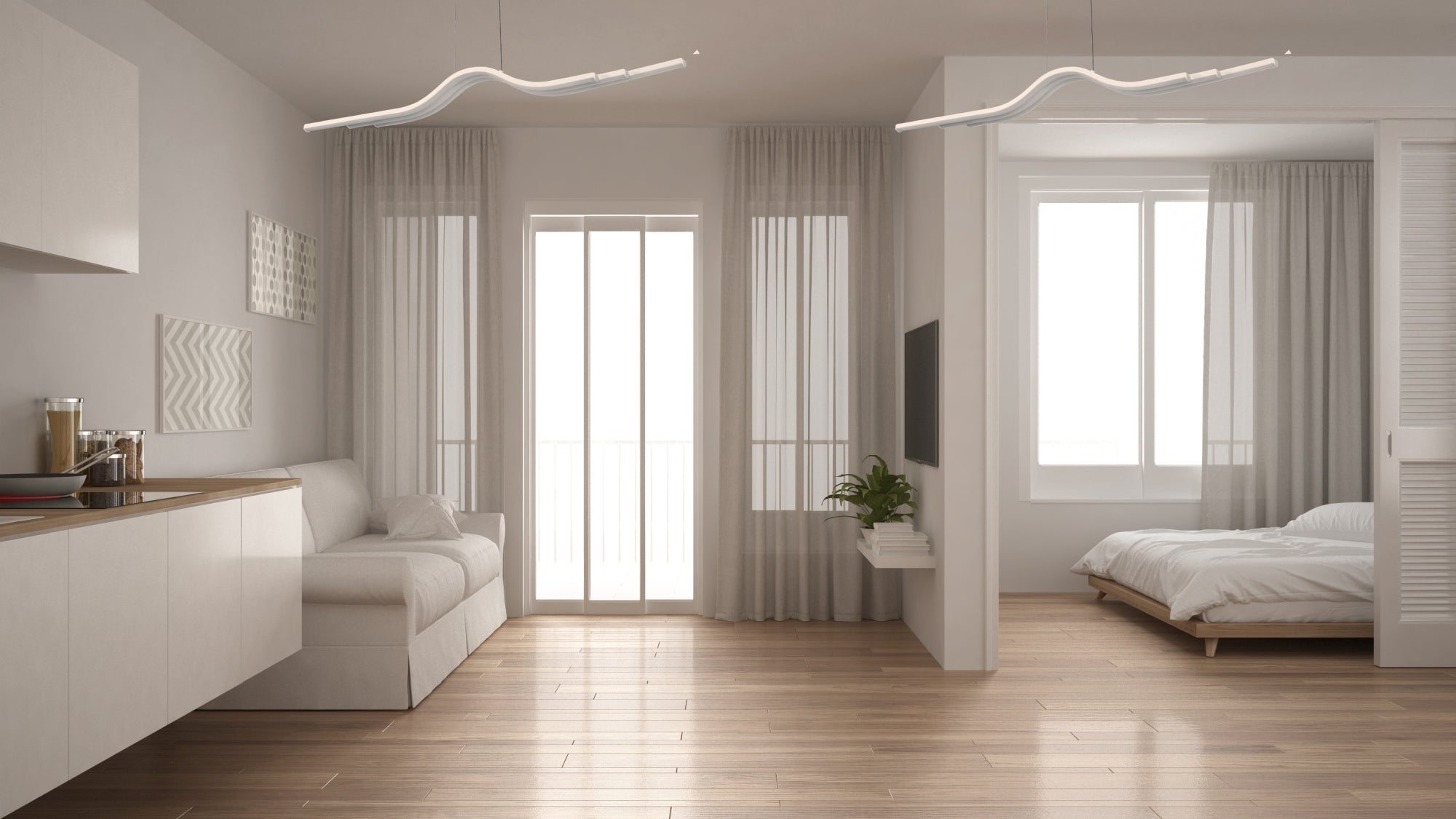 Lampa Sufitowa Wisząca Led App807-cp + Pilot  7