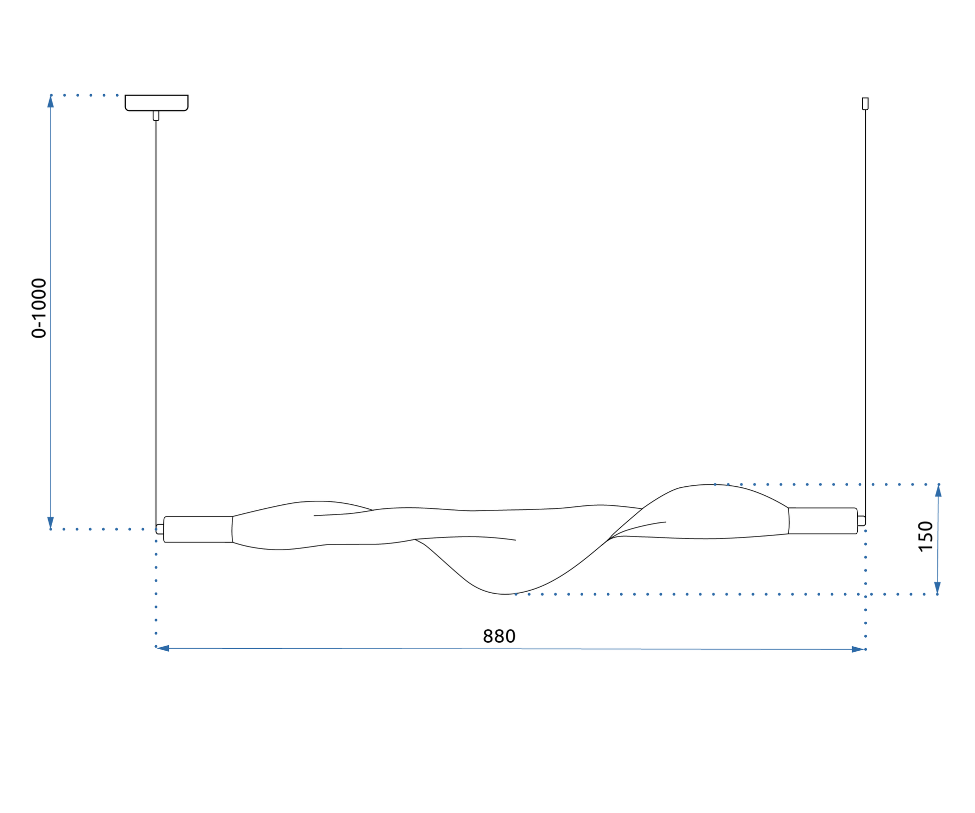 Lampa Sufitowa Wisząca Led App1446-cp Czarna  6