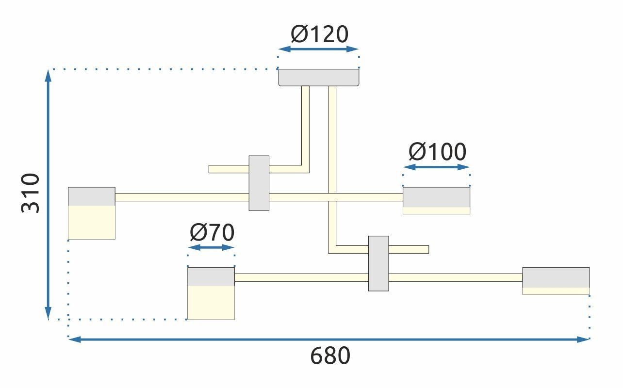 Lampa Wisząca Led APP1001-4C  6