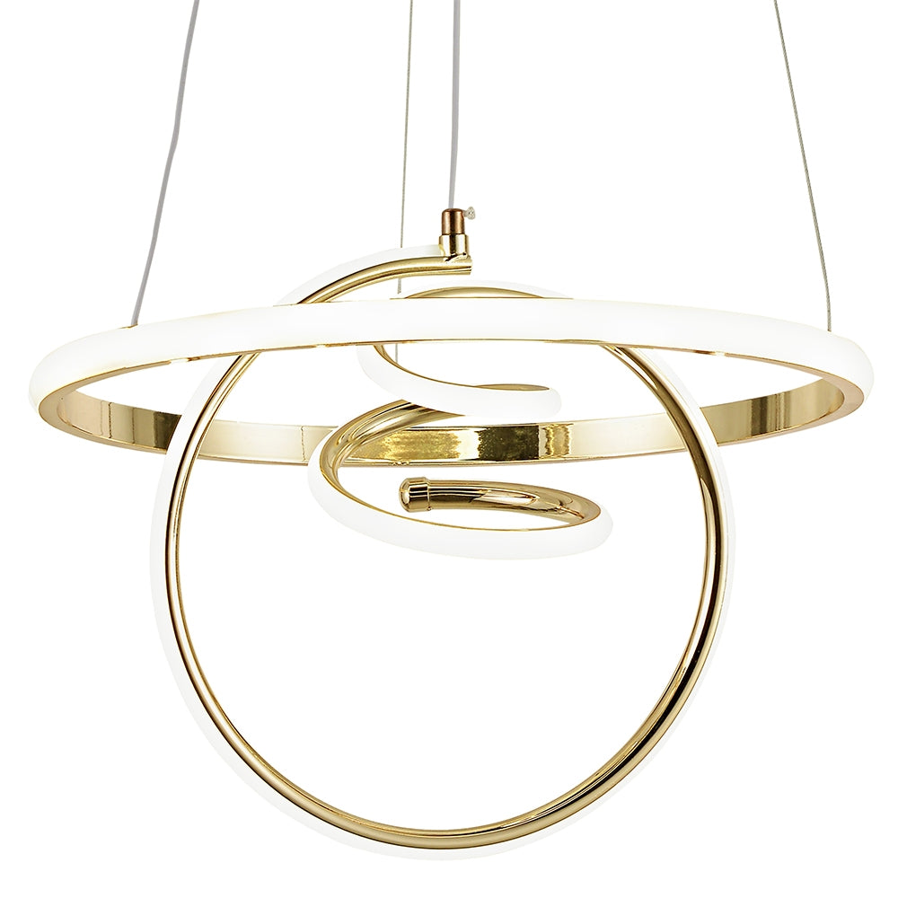 Lampa Wisząca Led G066-cp Złota  5