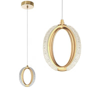 Lampa Wisząca Kryształowa Led G114-1cp Złota  1