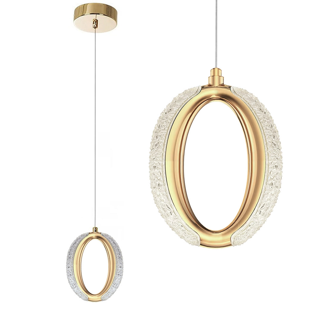 Lampa Wisząca Kryształowa Led G114-1cp Złota  1