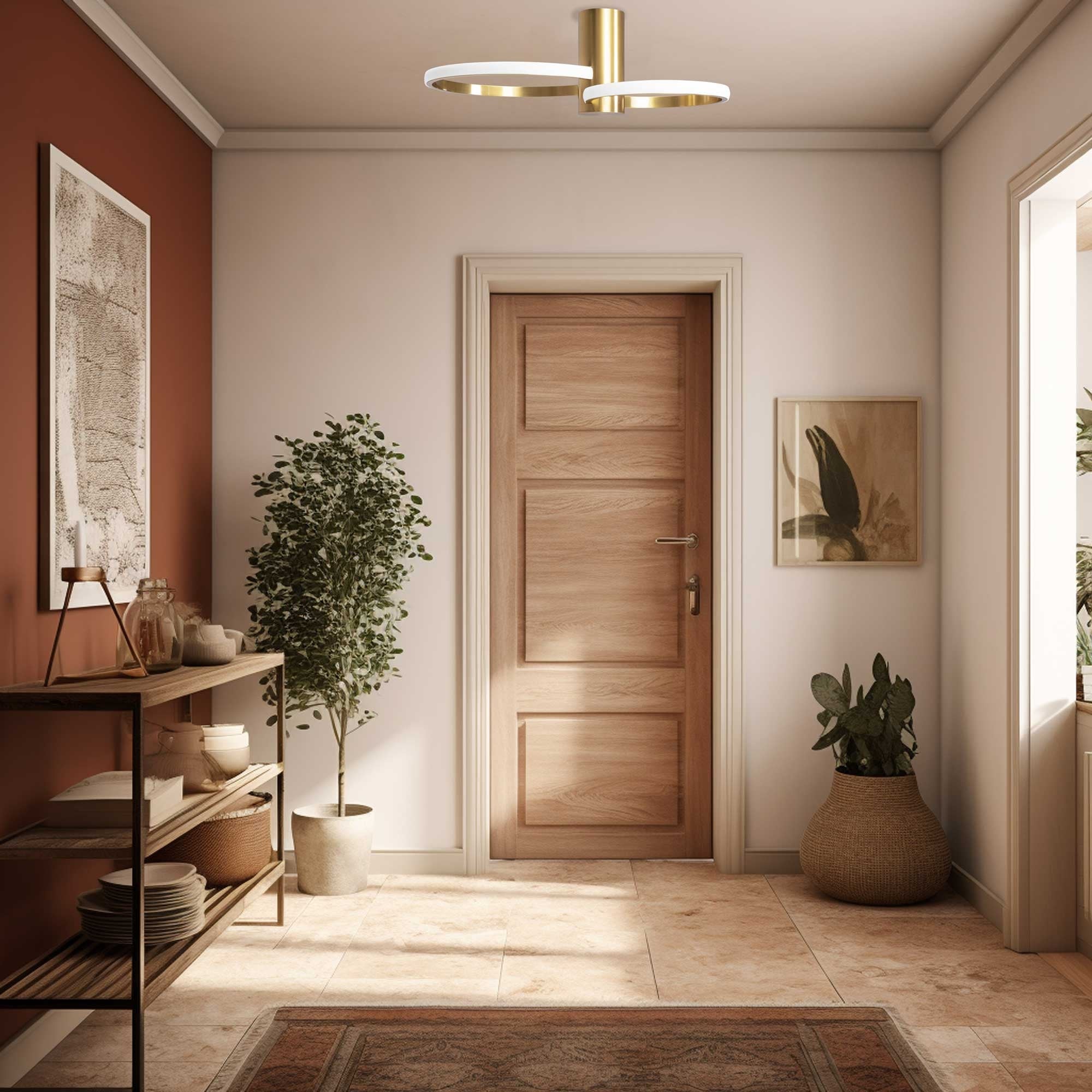 Lampa Sufitowa Plafon App1403-cw Złota  2