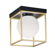 Lampa Sufitowa Plafon APP1166-1C Gold White  1