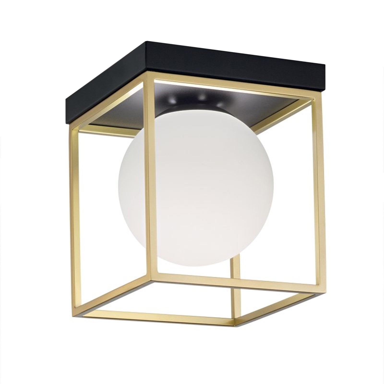 Lampa Sufitowa Plafon APP1166-1C Gold White  1