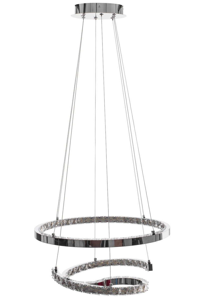 Lampa Kryształowa Wisząca Ring Led APP773-2CP  4
