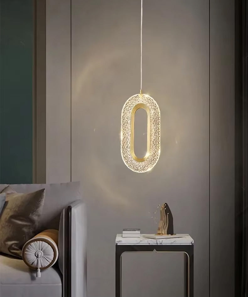 Lampa Wisząca Kryształowa Led G113-1cp Złota  6