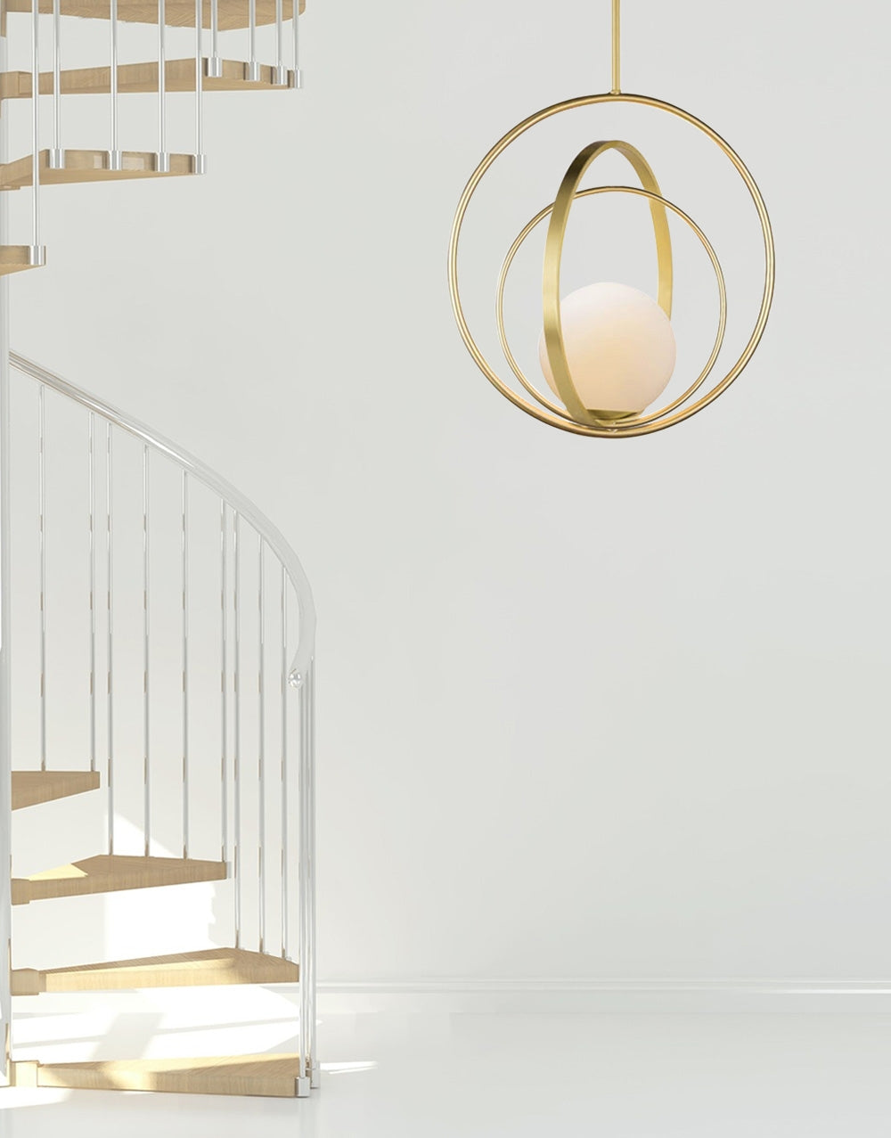 Lampa Sufitowa Wisząca Pierścieniowa APP1217-1CP Złota  7