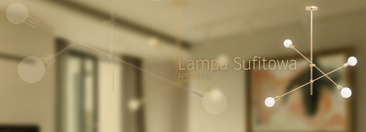 Lampa Sufitowa Wisząca Dwuramienna Regulowana APP479-4C  5