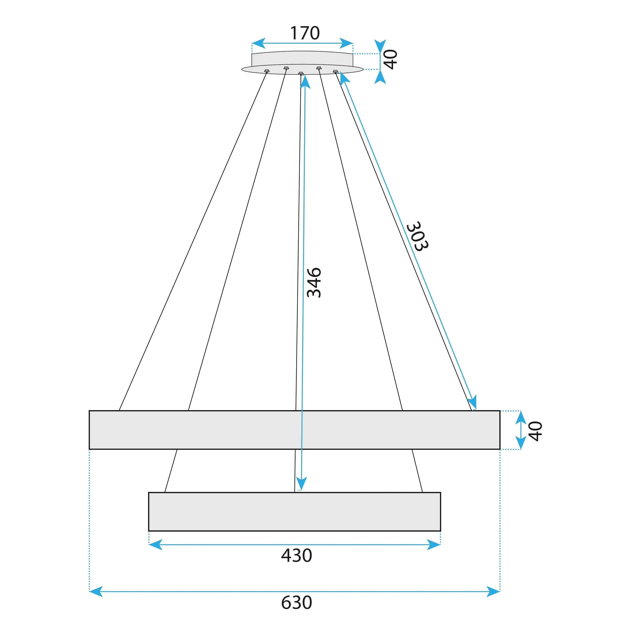 Lampa Wisząca Led G046-2cp Chrome  6
