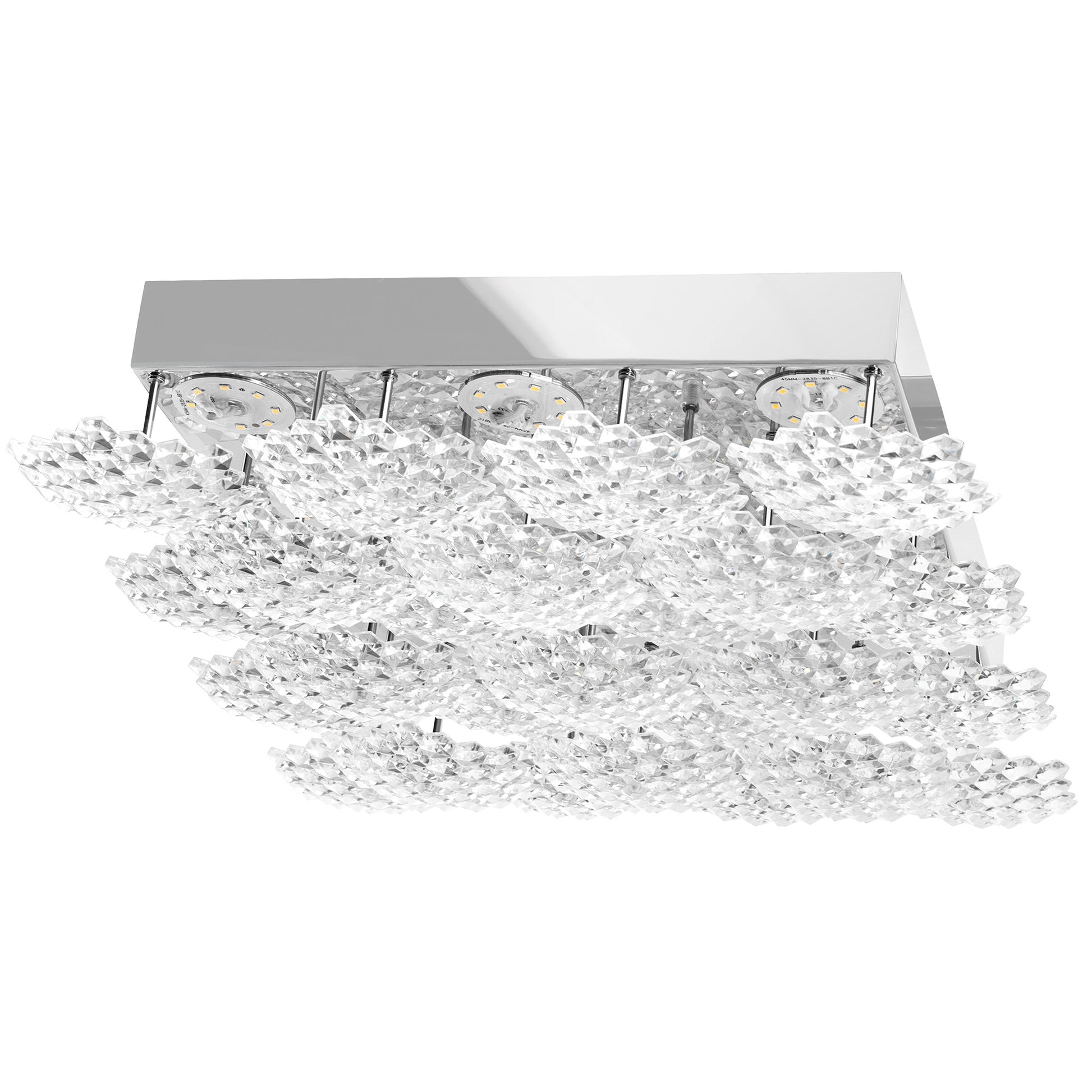 Plafon Led Kryształowy Ms015-c Chrome  1