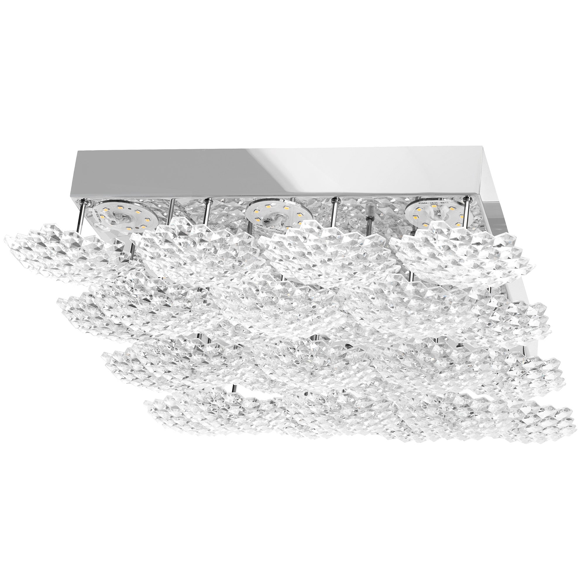 Plafon Led Kryształowy Ms015-c Chrome  1