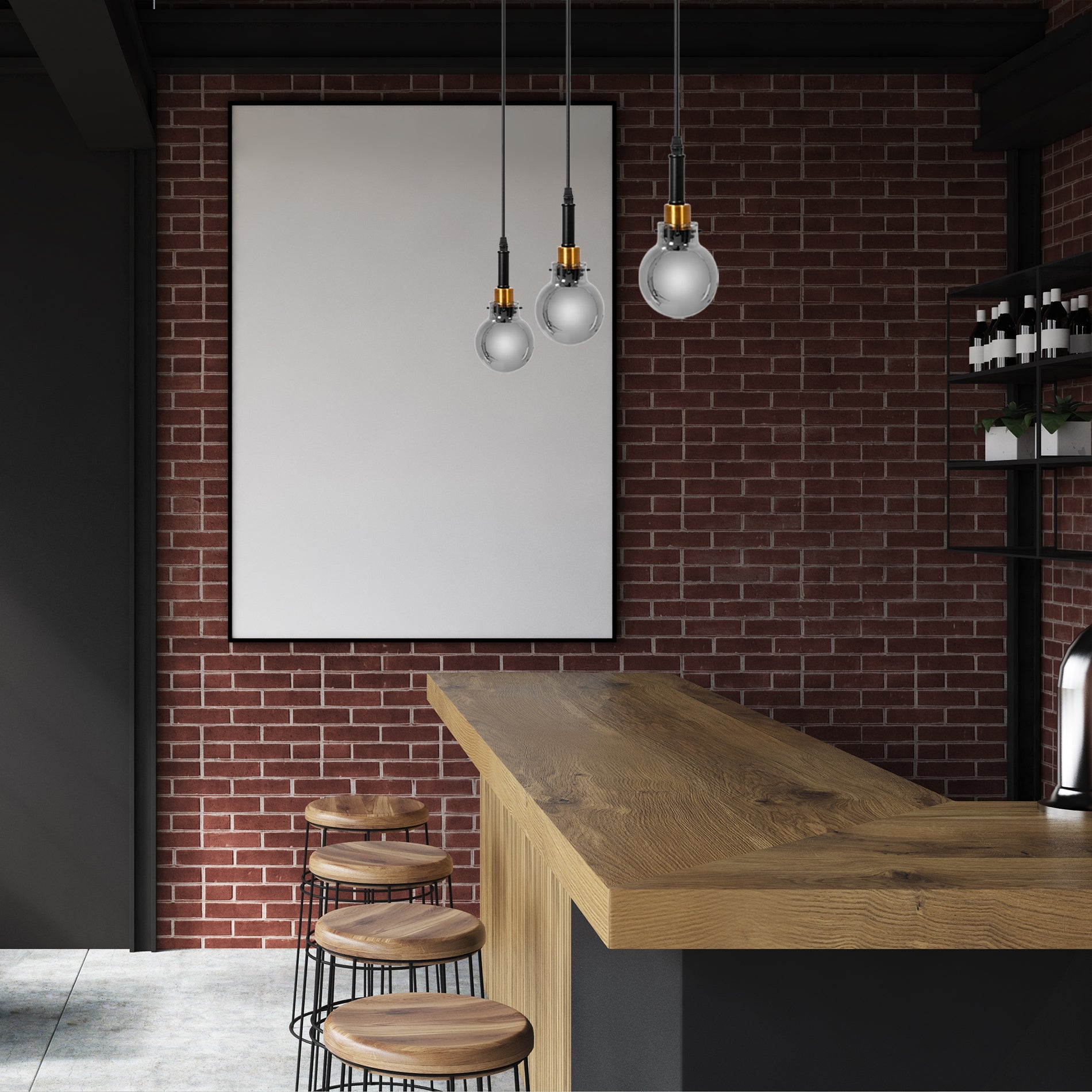 Lampa Wisząca APP1124-1CP Black Gold  6