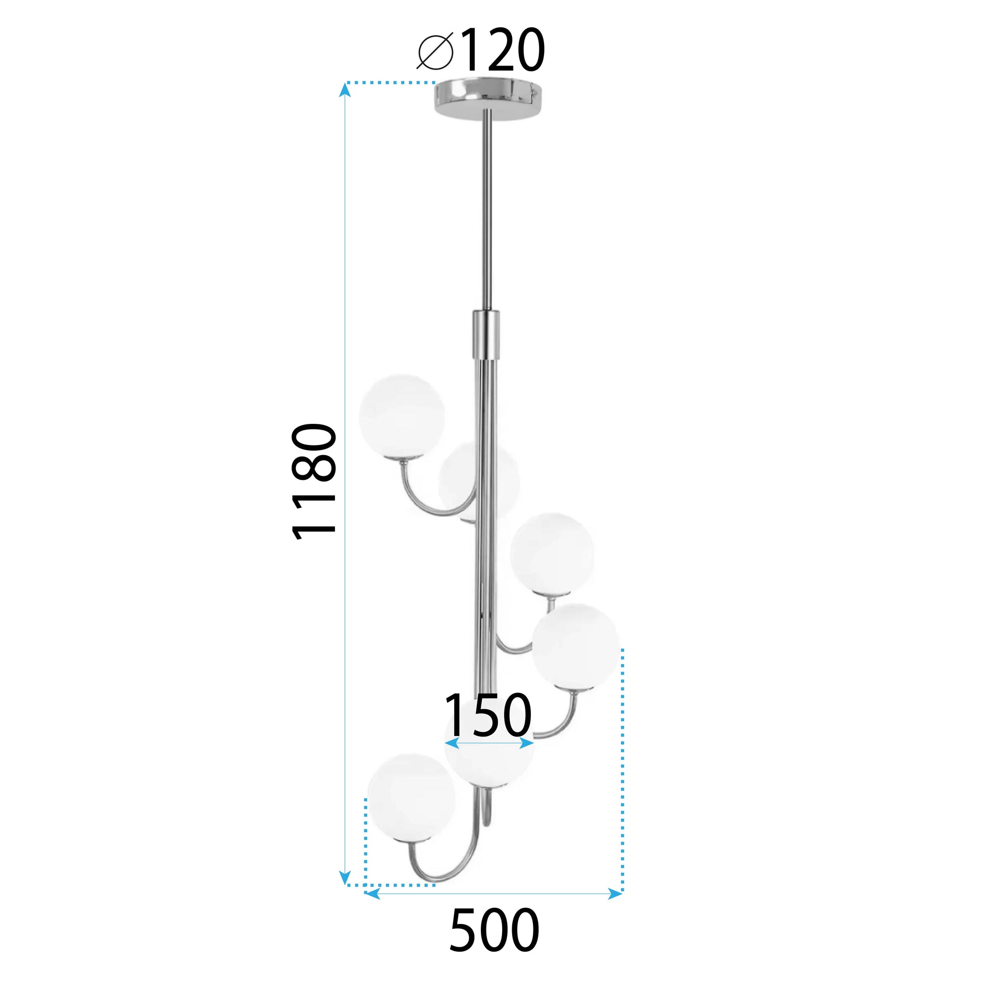 Lampa Sufitowa Wisząca Gold APP1585-6CP  8
