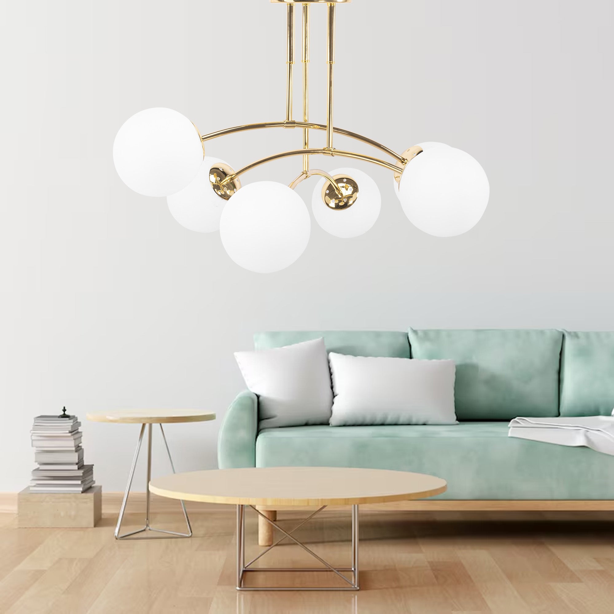 Lampa Wisząca Sufitowa Złota APP1577-6C  6