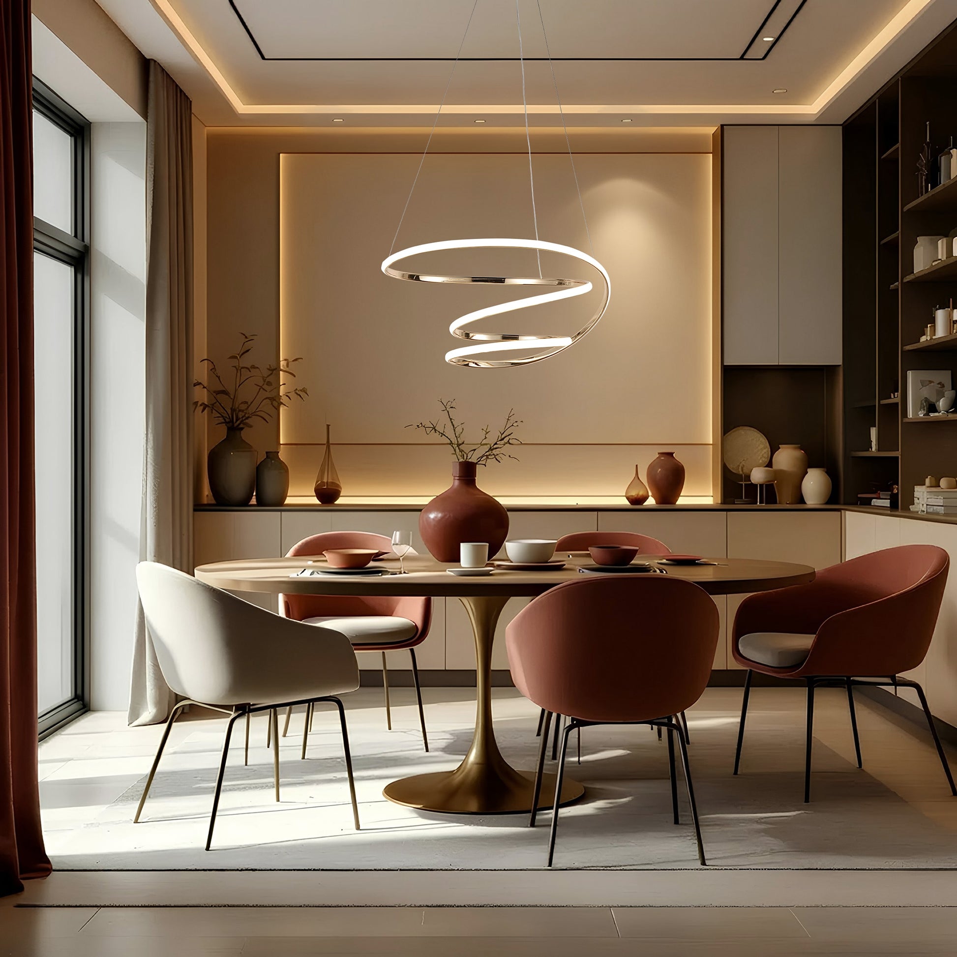 Lampa Sufitowa Nowoczesna Led G080-1cp Złota  5