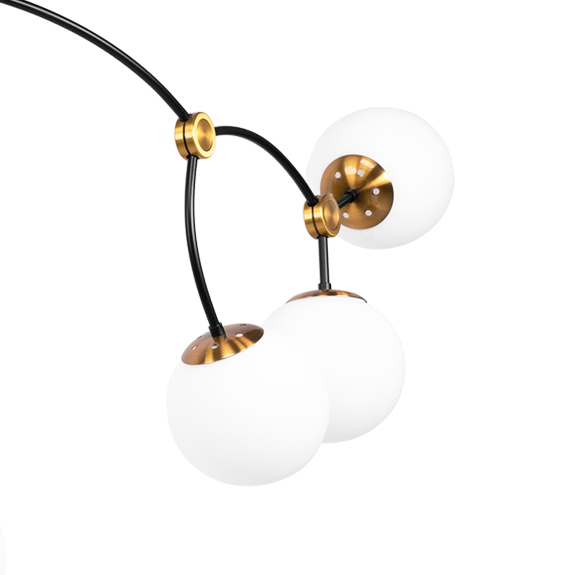 Lampa Wisząca Sufitowa Czarny Mat APP1673-8CP  4