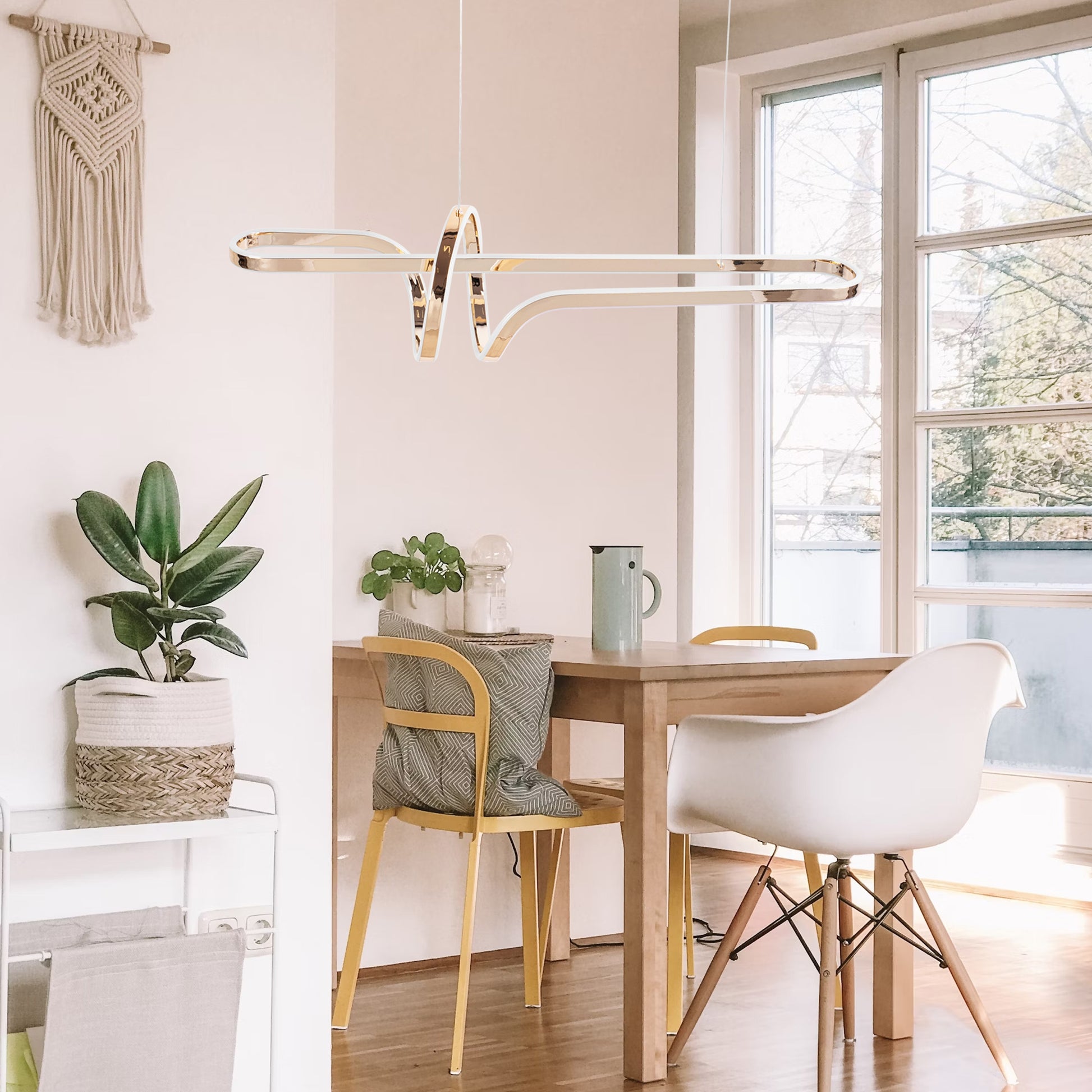 Lampa Wisząca Led G039-cp Złota  4