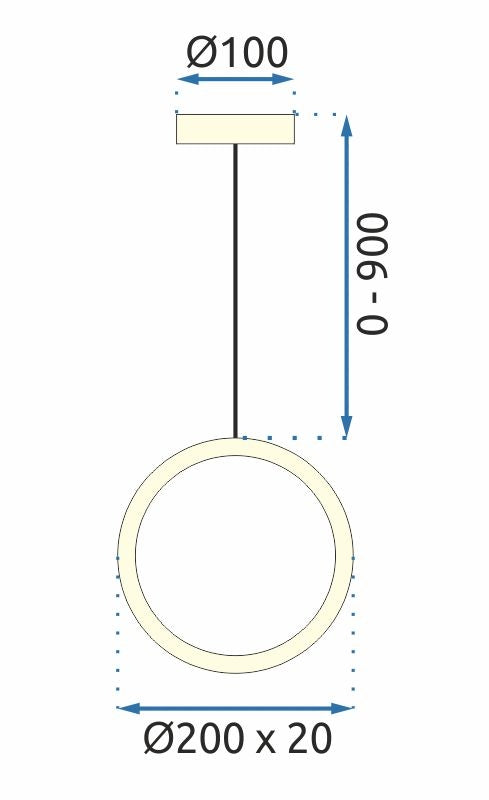 Lampa Wisząca Led G112-cp Złota  7